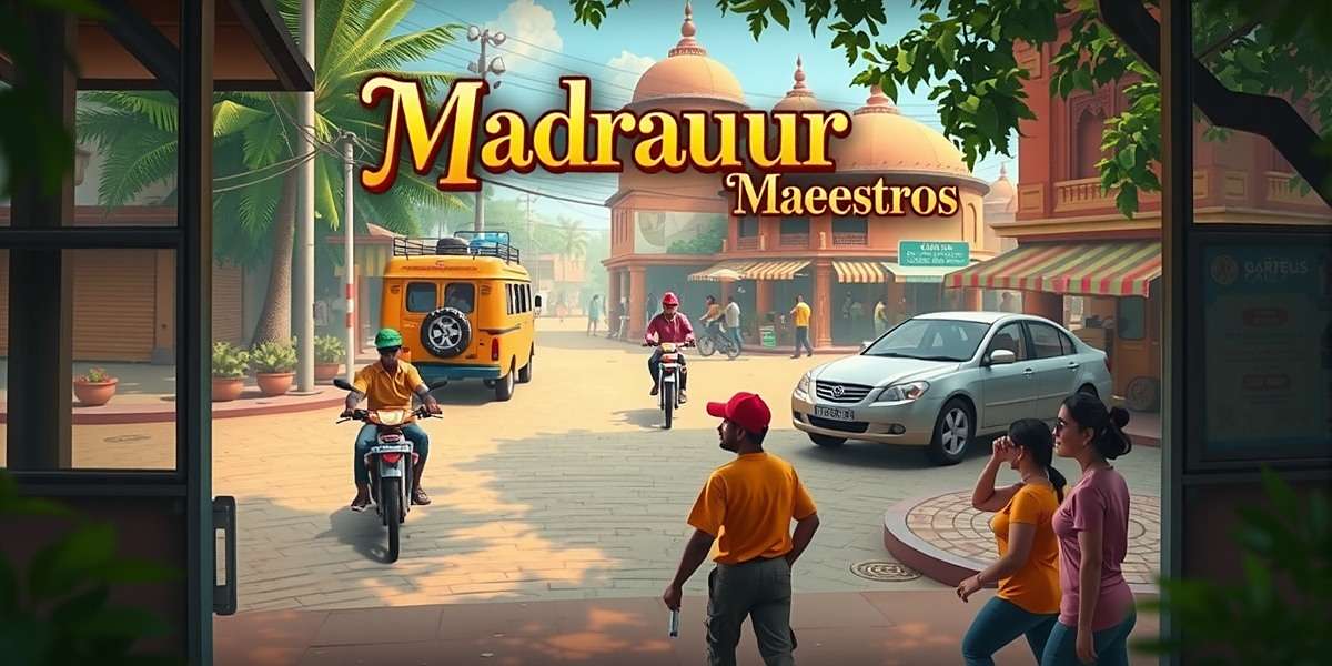 Madhapur Maestros - India's Top Cultural Game Madhapur Maestros game cover featuring vibrant Indian street scene with players
